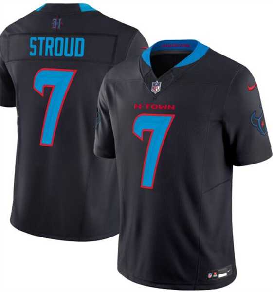 Men & Women & Youth Houston Texans #7 C.J. Stroud Black 2024 Vapor F.U.S.E. Limited Stitched Jersey->detroit lions->NFL Jersey